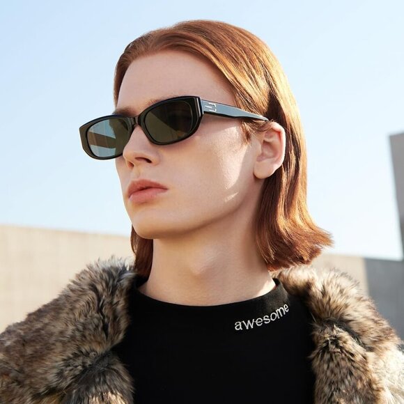 🆕 Women Brown Fashion Oversized Cat Eye Polarized Exclusive Eyewear Sunglasses - Picture 4 of 8